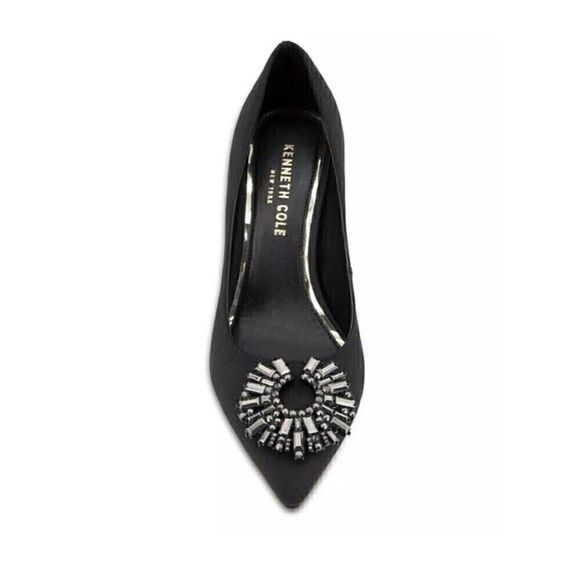 Kenneth Cole New York Women's Pointed-Toe Pump  Romi Starburst Black shoes - Picture 4 of 9